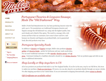 Tablet Screenshot of melloschourico.com